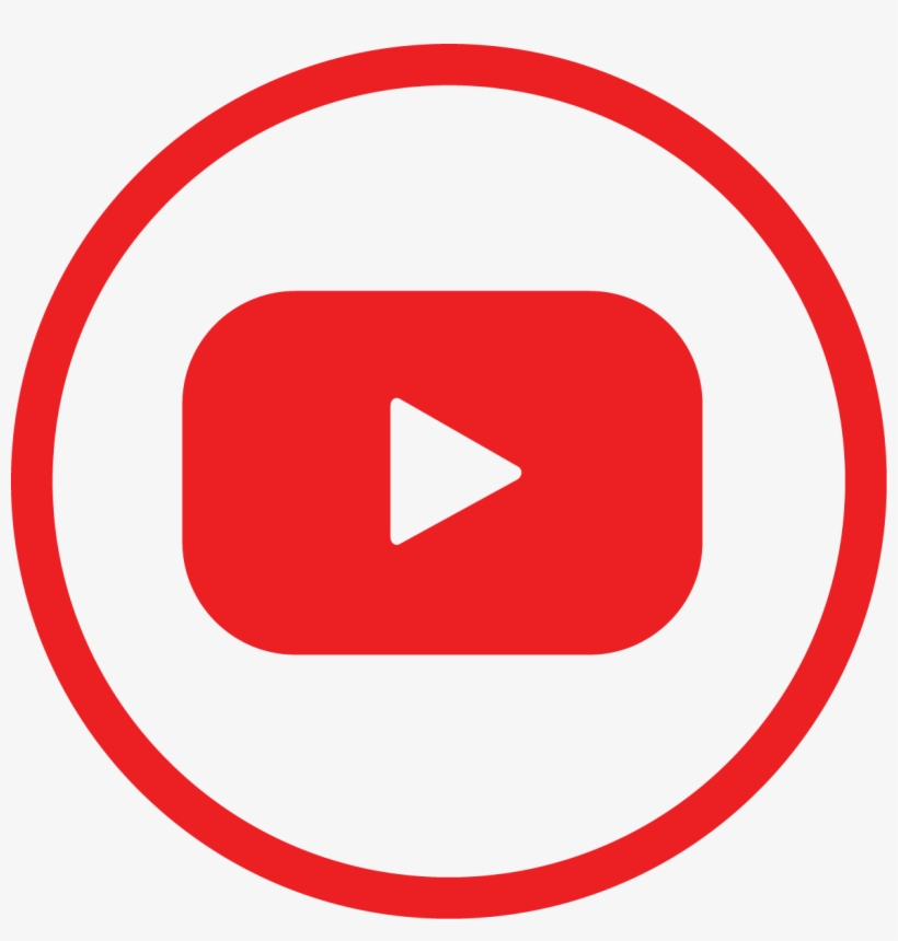 White Circle Youtube Icon.