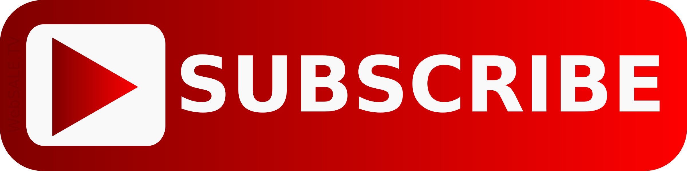 Subscribe Youtube Large Button transparent PNG.