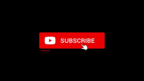 Animation of a subscribe button fo youtube. the background in this video is  transparent and has a alpha channel..
