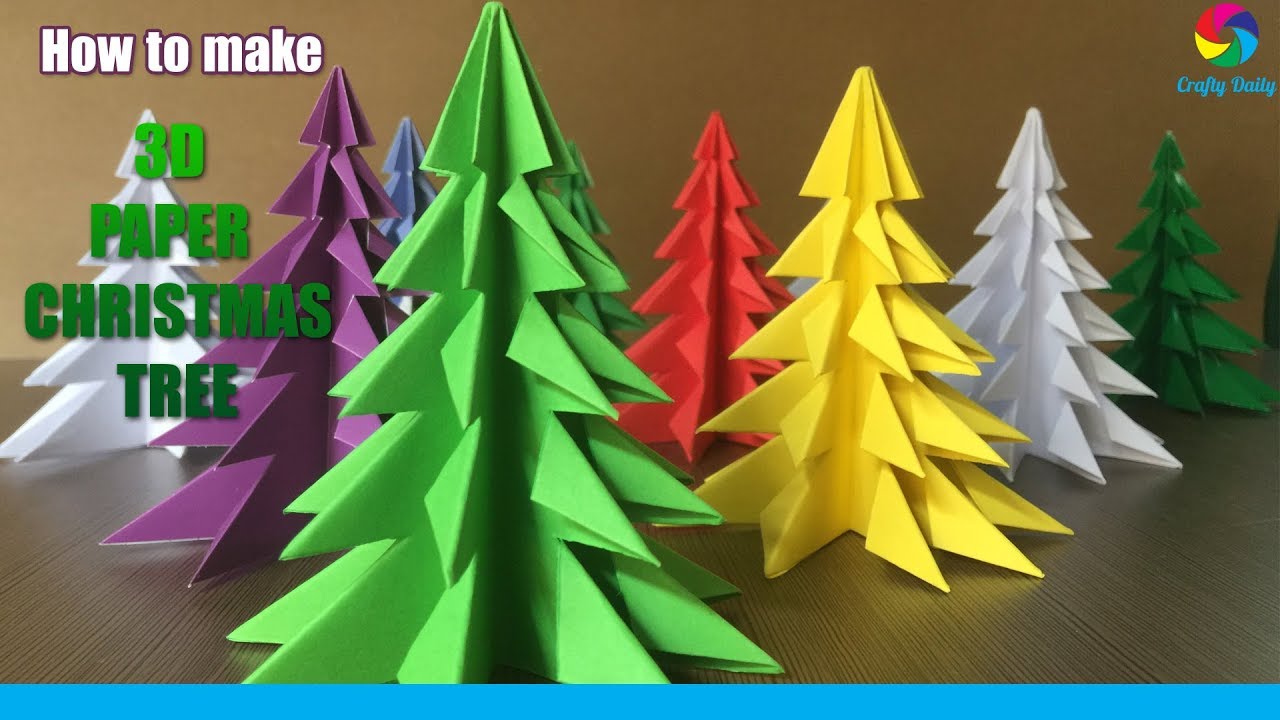 3D Paper Christmas Tree.