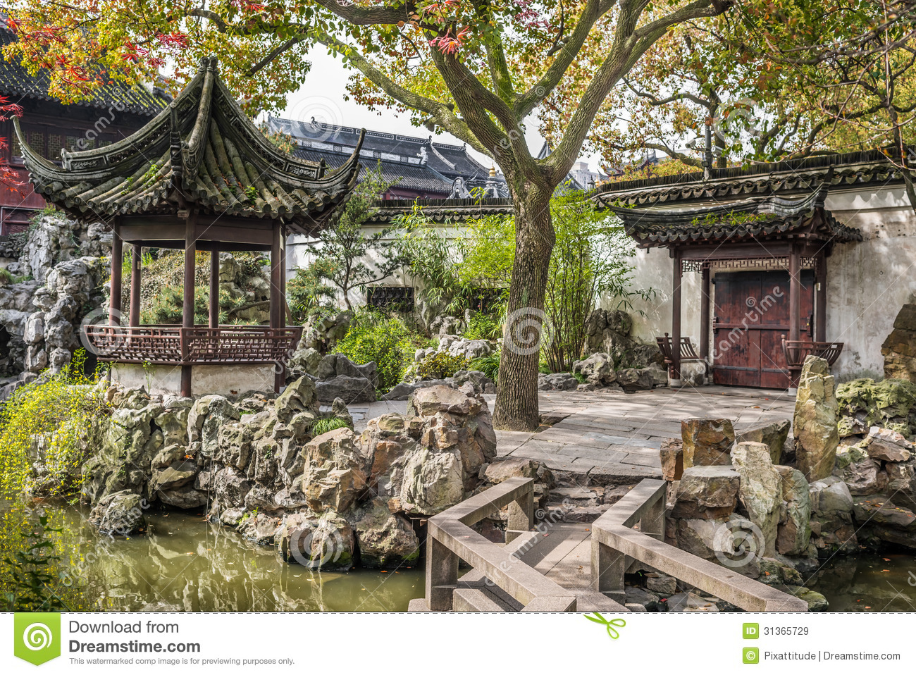 Yuyuan Garden Shanghai China Royalty Free Stock Images.