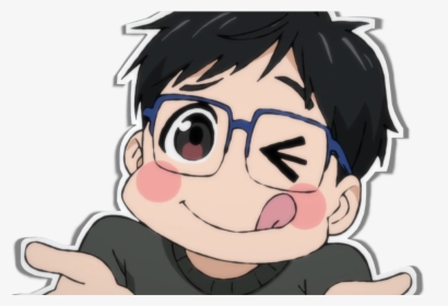 Clip Art Goofy Anime Face.