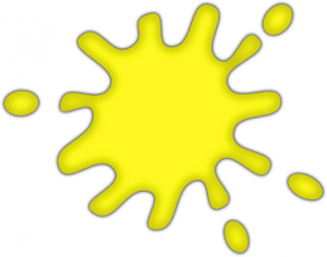 Ink Splash Yellow Clip Art Download.