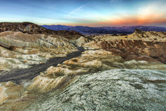 Zabriskie Point Death Valley National Park California Stock.