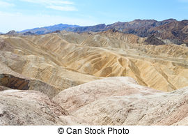 Stock Photo of View from Zabriskie Point, California, USA. Desert.