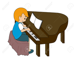 Clipart piano player Transparent pictures on F.
