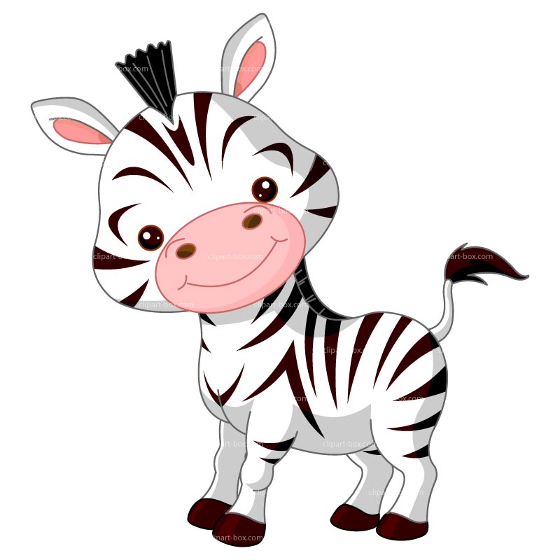 Pink Baby Zebra Clipart.