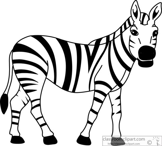 incomplete zebra clipart