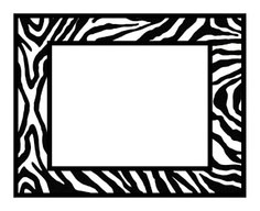 Zebra print frame clipart » Clipart Portal.