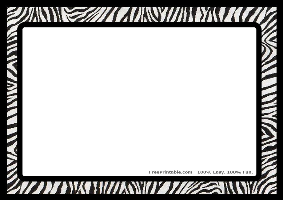 95+ Zebra Border Clip Art.