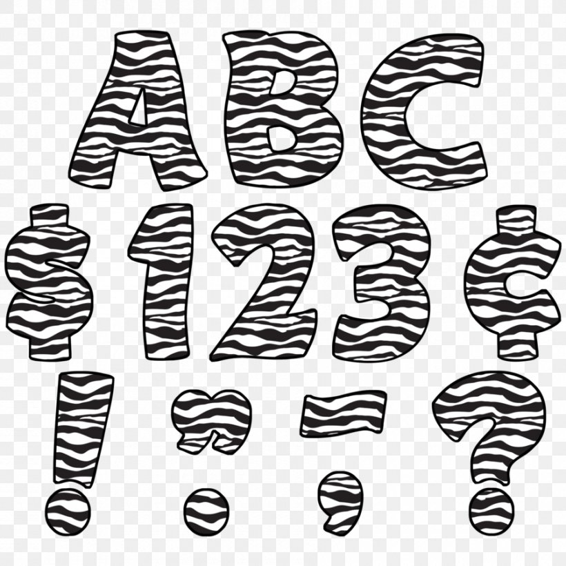 Letter Case Animal Print Alphabet Zebra, PNG, 900x900px.