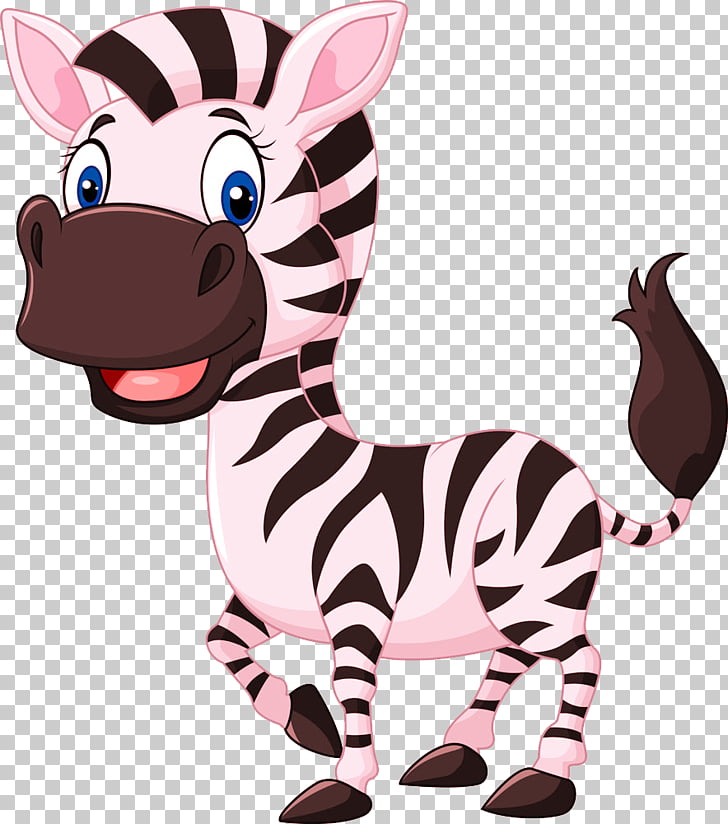 Zebra Cartoon , Pink Zebra PNG clipart.