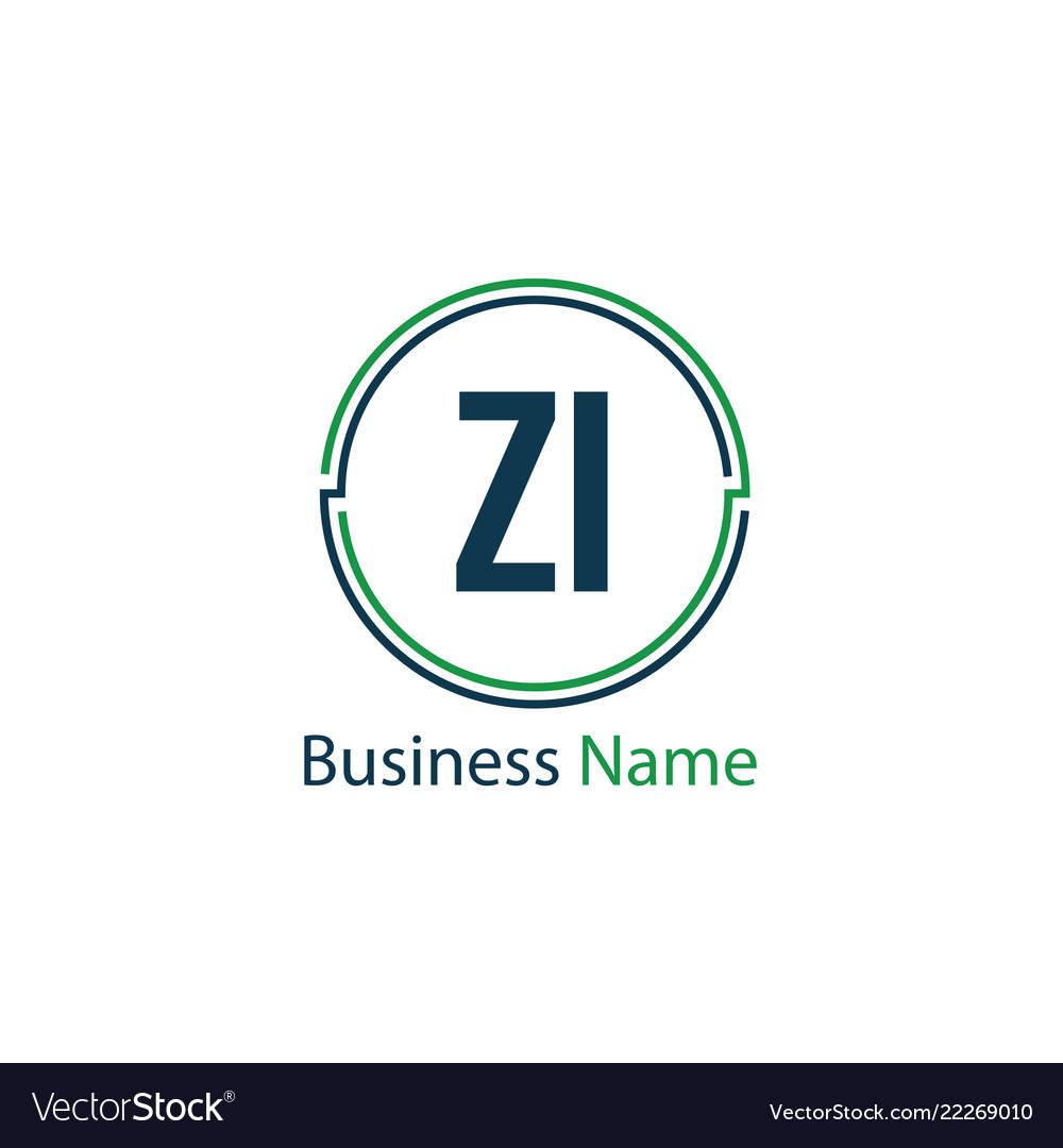 Initial letter zi logo template design.