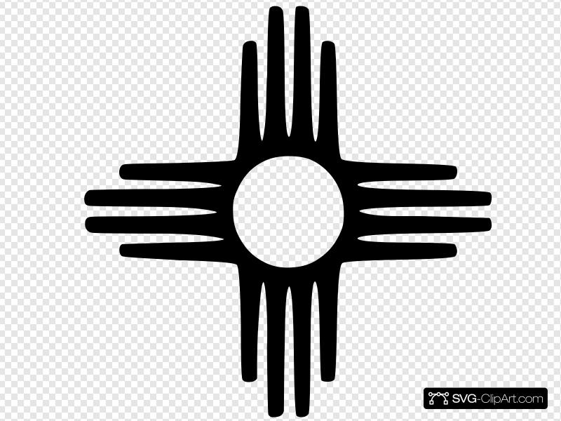 New Mexico Zia By Nicola Clip art, Icon and SVG.