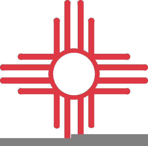 Zia Sun Symbol Clipart.