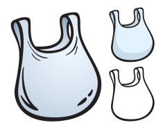 Grocery Bag Clipart.