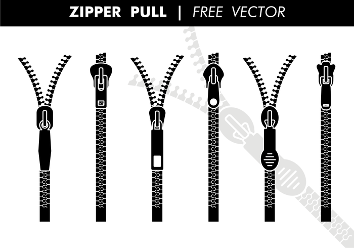 Zipper Pull Vector.