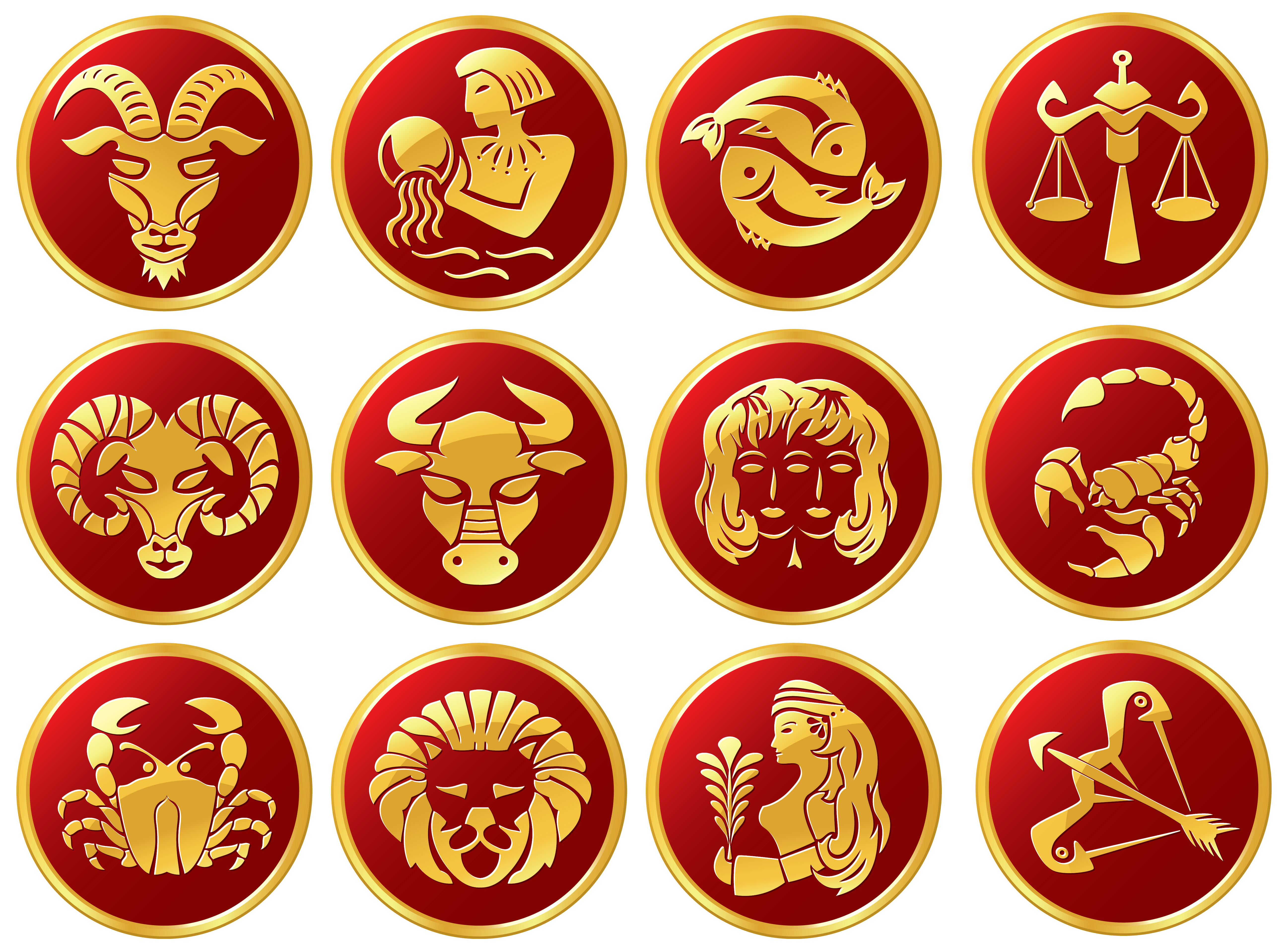 Horoscope Zodiac Signs Astrology Symbols Vector Image - Reverasite