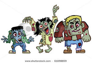 3523 Zombie free clipart.
