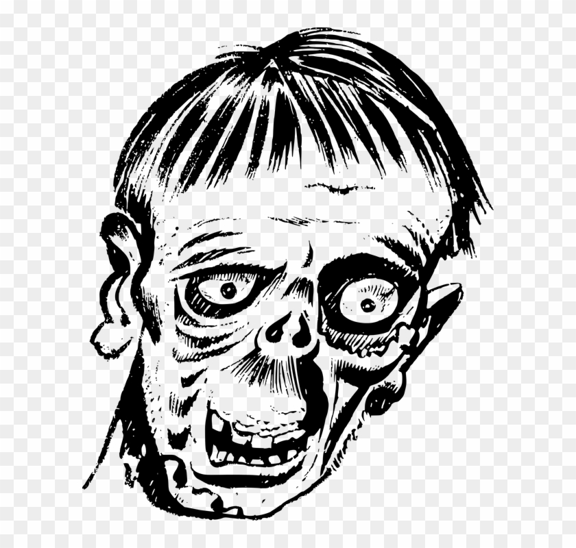 Halloween Head Monster Skull Zombie.