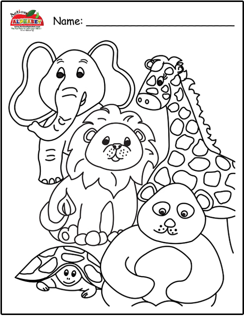 Zoo Animal Coloring Pages Pdf.