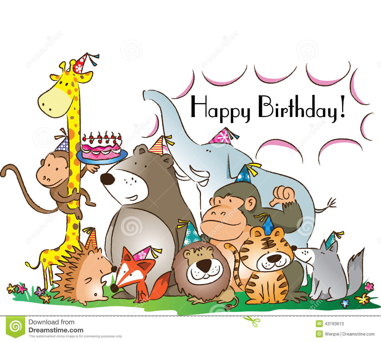 Happy Birthday Animal Clipart 20 Free Cliparts Download Images On