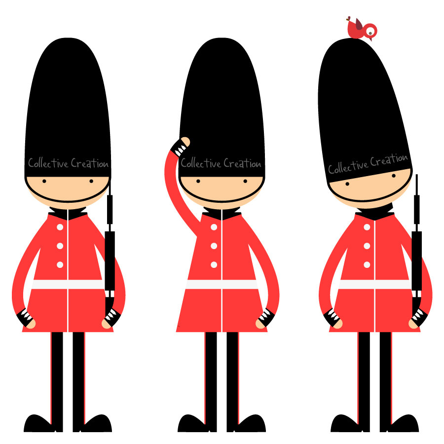 Queen's Guards Digital Clipart Clip Art for by CollectiveCreation.