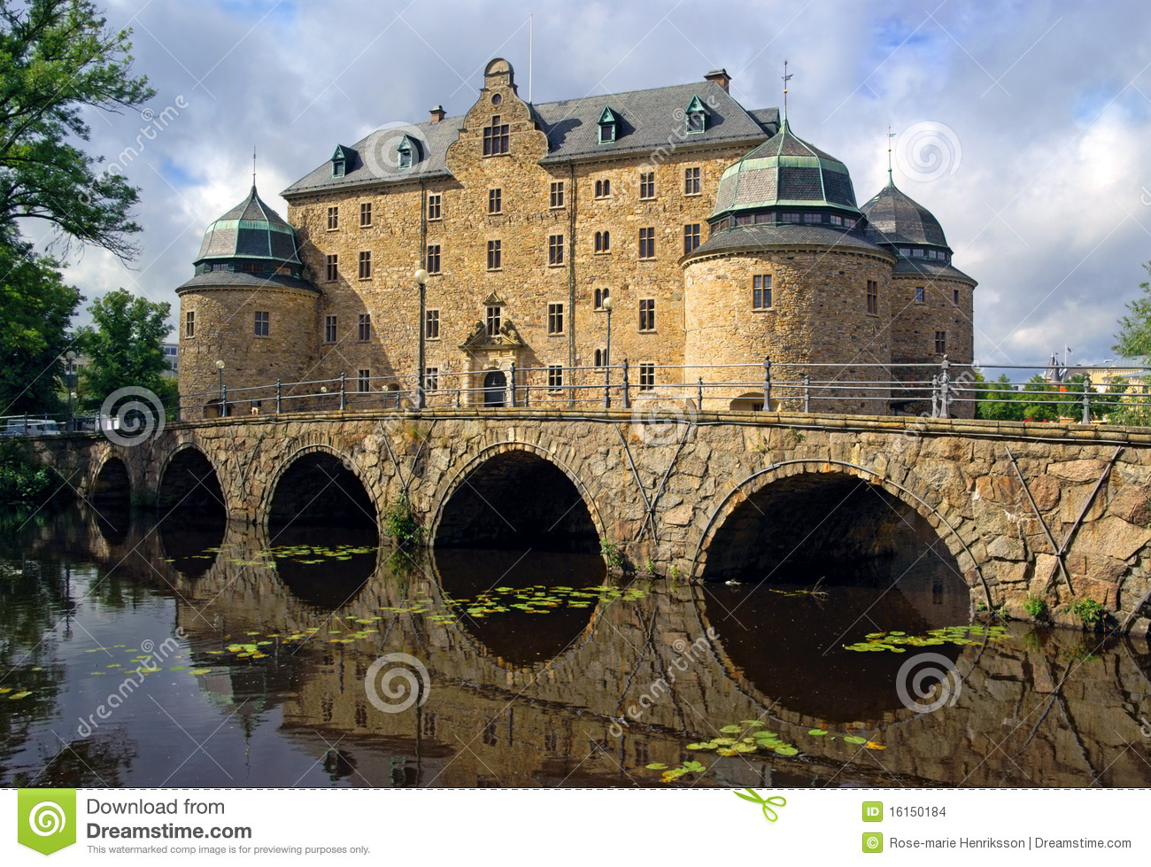 Orebro Castle, Sweden Stock Images.
